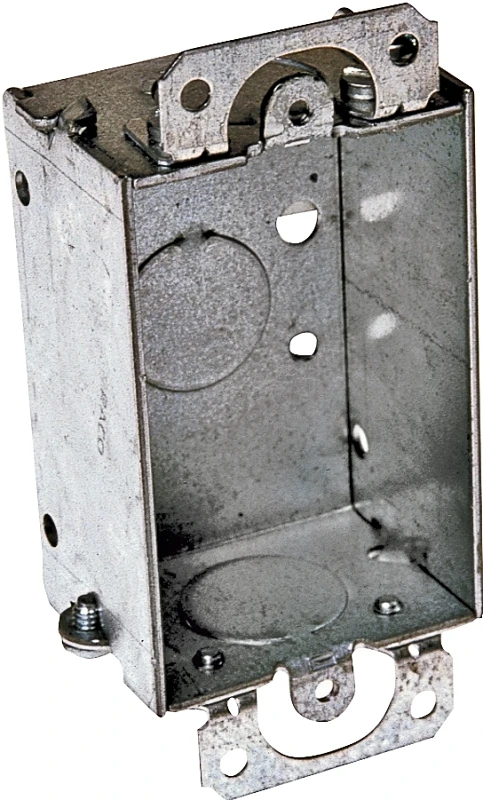 7-1/2 Cu In Rectangle Steel 1 Gang Switch Box Gray - Model 400