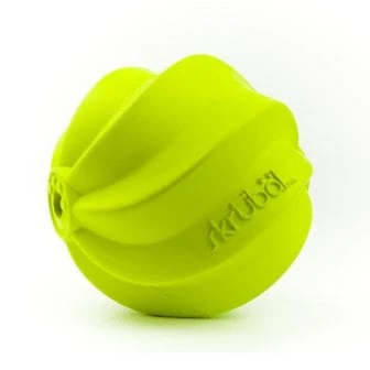 Large Skrubal Rubber Dog Toy - Green, 3.3 H X 3.25 W X 3.25 L