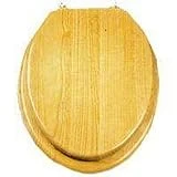 19-inch China Oak Round Toilet Seat T-19wo-3l Natural Finish