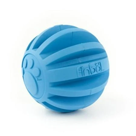 Lbfbal11 Large Finbal Rubber Dog Toy In Blue Color