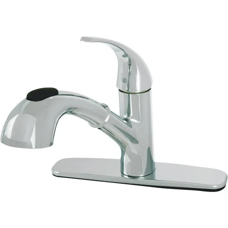 Pull-out Kitchen Faucet With Sprayer - Globe Union Chrome Finish