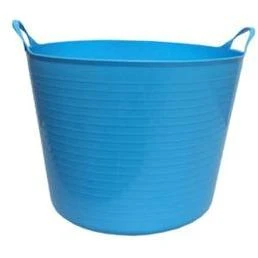 16 Gal Sky Blue Plastic Flex Tub — Heavy-duty Bpa-free Tote
