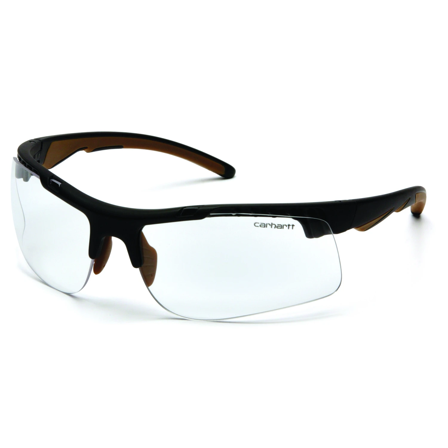 Rockwood Black Frame Safety Glasses With Clear Anti-fog Lenses Chb710dt