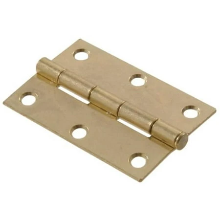 2" Light Narrow Hinge With Removable Pin, Brass Finish, Model 852586