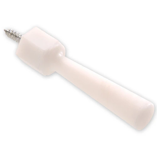 Hillman Plastic Door Stop - White, Model 852364, Durable Polypropylene, 2 Pack