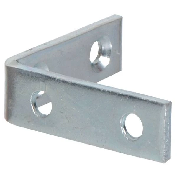 Zinc Plated Corner Brace 3 X 0.75 Inches - Durable Metal Support