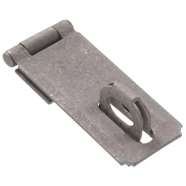 851418 3.5-inch Galvanized Fixed Staple Safety Hasp - Durable Security Solution