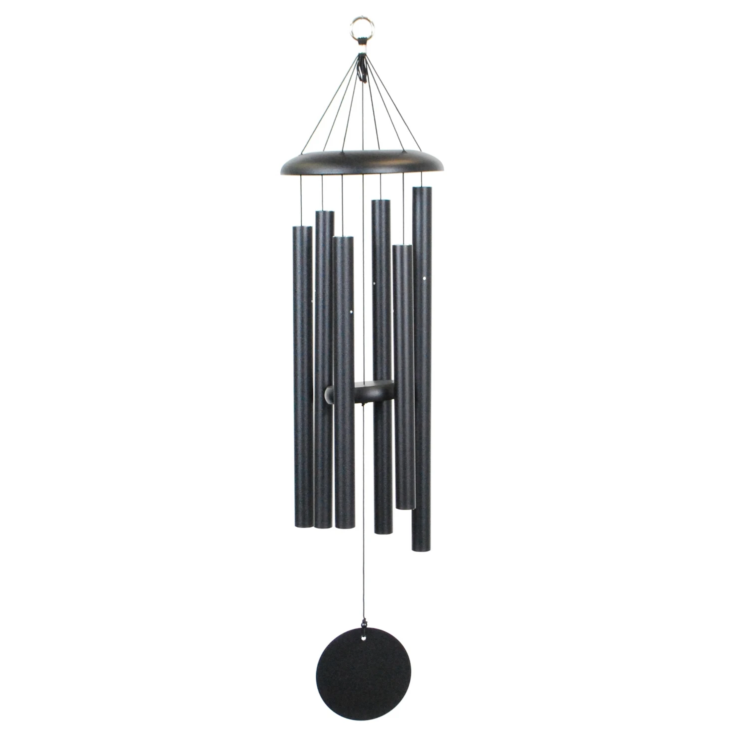 Black Aluminum 36 Inch Wind Chime - Exceptional Sound And Design