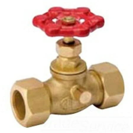 3/4 Inch Compression Stop & Waste Valve With Drain Valve - Model 105-614