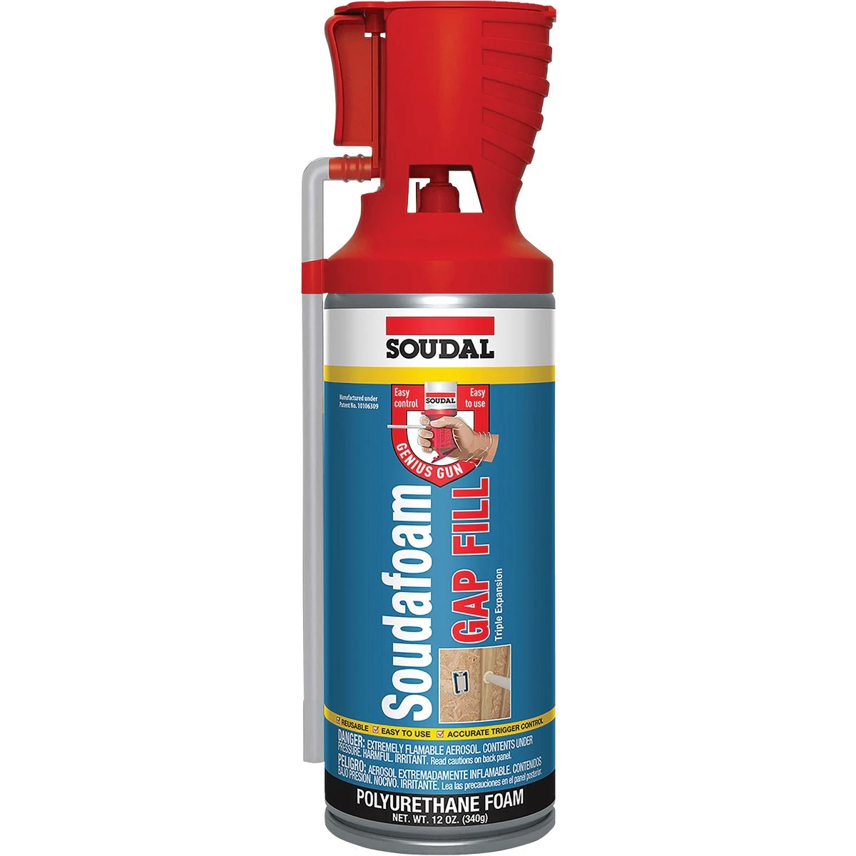 12 Oz. Triple Expansion Gap Fill Foam Sealant With Genius Gun Applicator