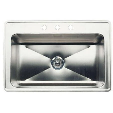 440284 Kitchen Sink - 1 Bowl, Durable Stainless Steel, Modern Design