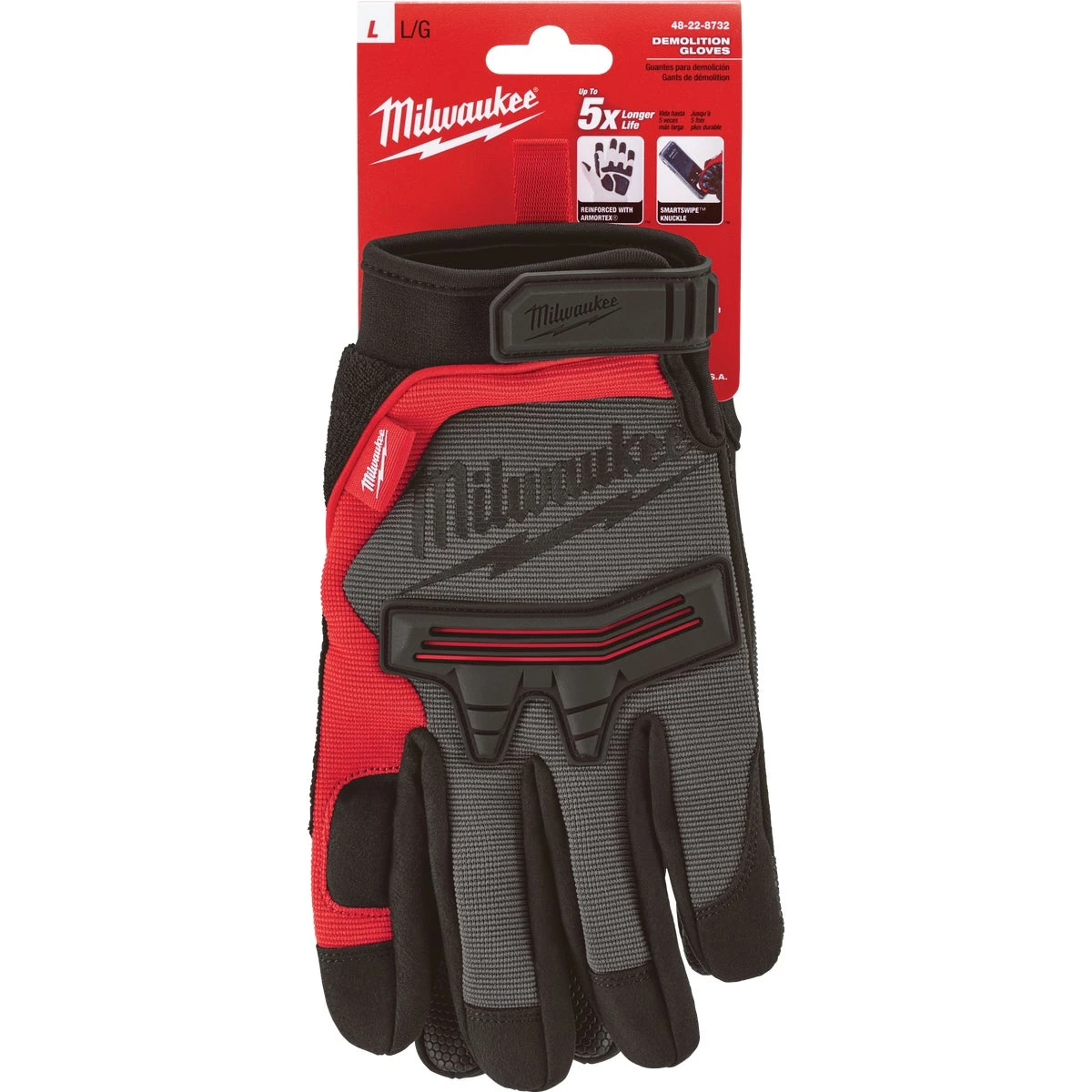 Unisex Medium Synthetic Demolition Work Gloves With Smartswipe Technology