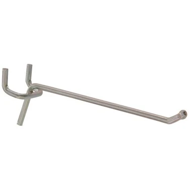 853048 Zinc-plated Single Peg Hook 0.148" X 6" For Pegboard