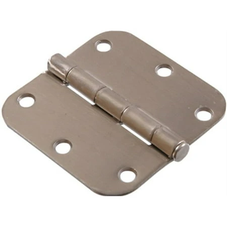852600 3.5" Satin Nickel Round Corner Full Mortise Hinge - Single Item