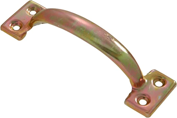 6.5 Inch Utility Door Pull - Zinc & Yellow Dichromate Finish