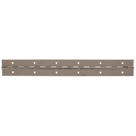 Continuous Hinge 30 X 1-1/16 Inch Nickel Plated Surface Mount