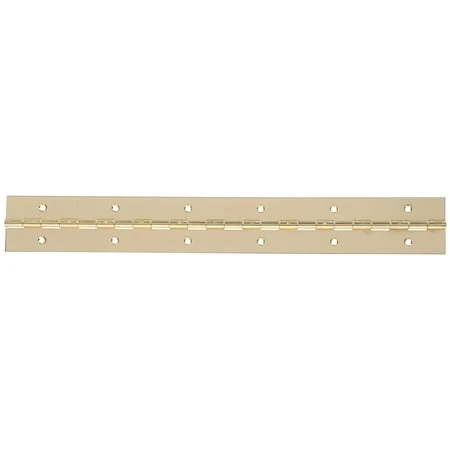 30" X 1-1/16" Brass Plated Surface Mount Continuous Hinge