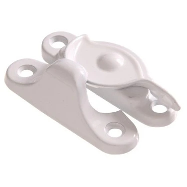 Crescent Type Sash Lock, White Finish, Model 851778 By Hillman