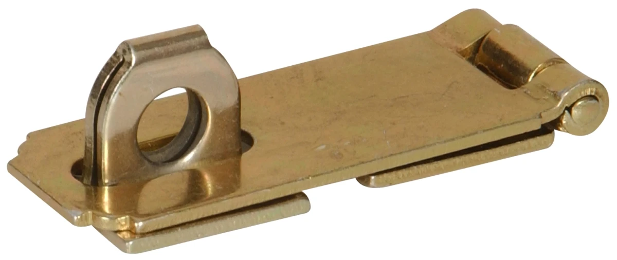 3 Inch Scissor-action Safety Lockout Hasp - Zinc & Yellow Finish