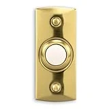 842lp-a Wired Push Button With Halo Lighted Polished Brass Finish