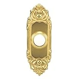 859-c Wired Push Button With Lighted Center, Polished Brass Finish