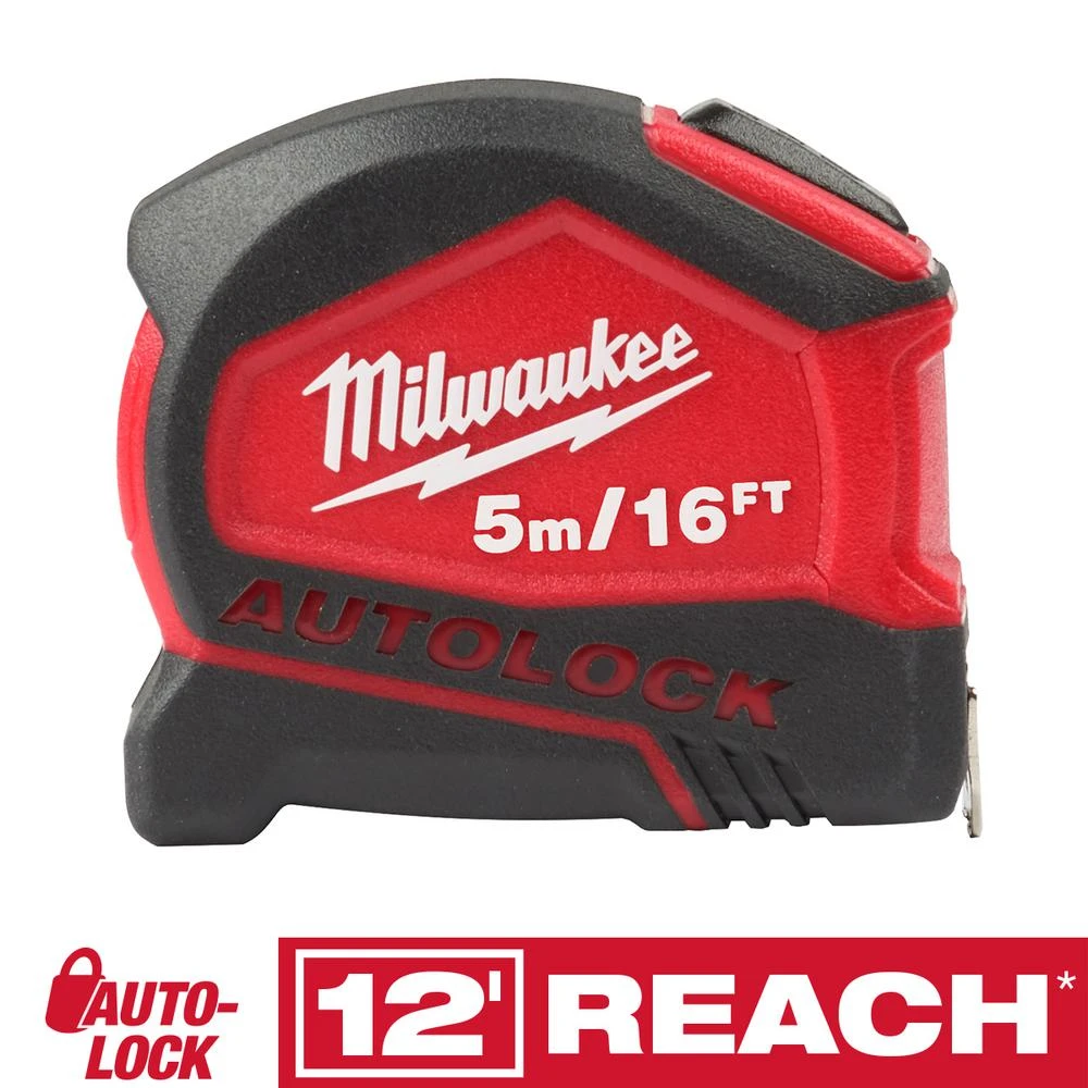 16 Ft. Compact Metric Auto Lock Tape Measure Model 48-22-6817