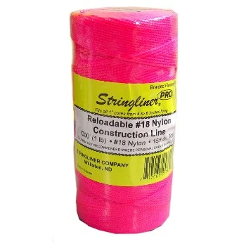 35762 1000 Feet Fluorescent Pink Construction Line Roll For Precision Marking