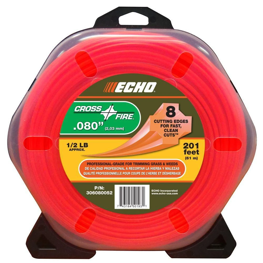 0.080" Crossfire Grass Trimmer Line 1/2 Lb. Donut