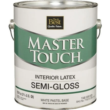 Latex Semi-gloss Interior Wall Paint - Y48wm0801-16 - White/pastel Finish