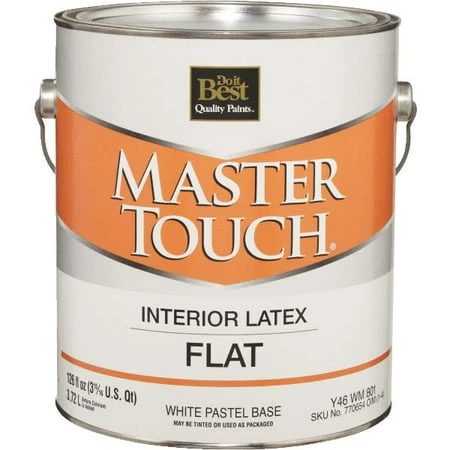 Latex Flat Interior Wall Paint - White And Pastel Colors