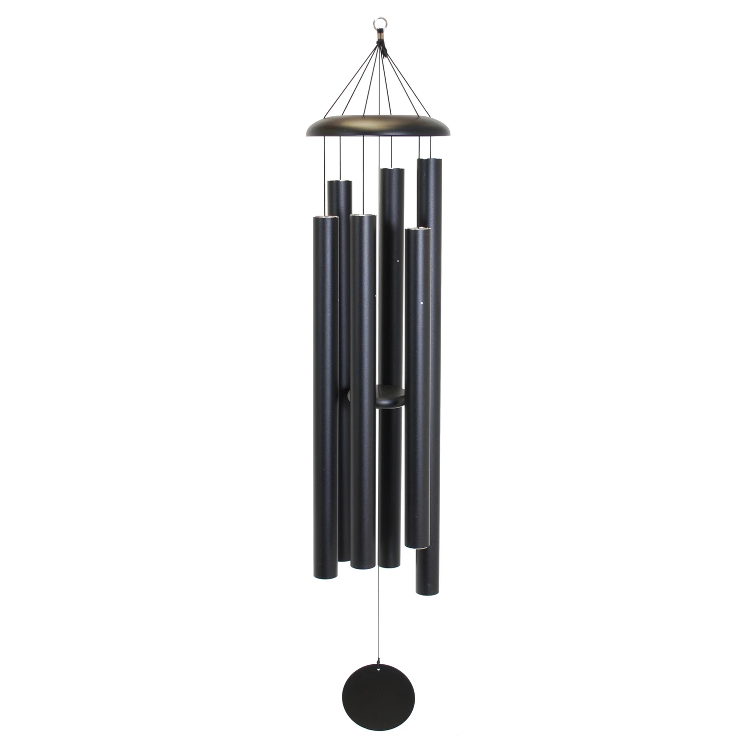 65 Inch Black Aluminum Wind Chime - Exceptional Sound & Design