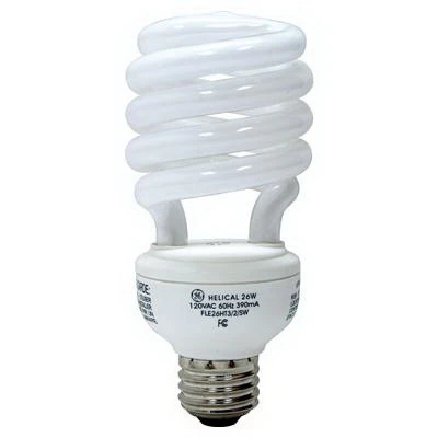 Ge Lighting 47446 Energy Smart Spiral Cfl 26-watt (100-watt Replacement) 1700-lumen T3 Spiral Light Bulb With Medium Base, 1-pack
