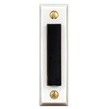 667w Wired Push Button With White Finish And Black Center Button