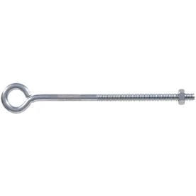 10-count 1/4-in - 20 X 6-in Zinc-plated Plain Eye Bolts With Hex Nuts