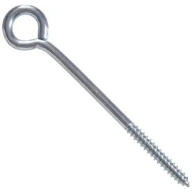 10-count 5/16-inch - 18 X 6-inch Zinc-plated Plain Eye Bolts