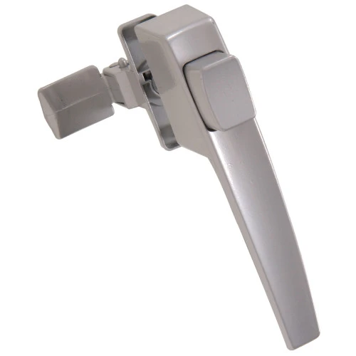 Pushbutton Latch Without Tie Downs, Model 853143, Silver Finish