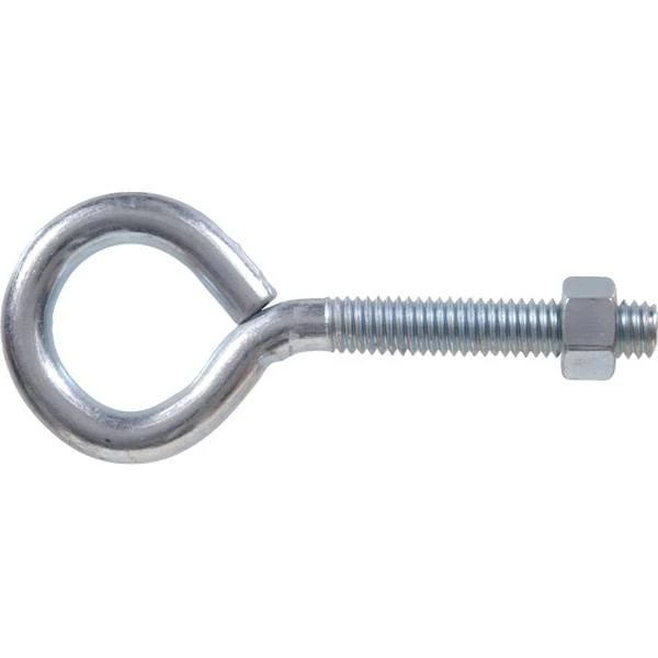 Eye Bolt With Hex Nut, 3/8" X 3" Stainless Steel