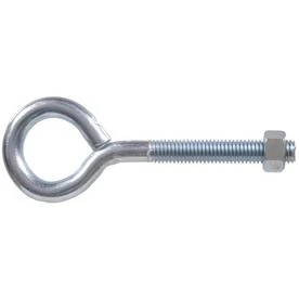 10-count 1/2-inch - 13 X 6-inch Zinc-plated Plain Eye Bolts With Hex Nuts