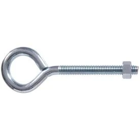 10-count 3/8-inch - 16 X 5-inch Zinc-plated Plain Eye Bolts With Hex Nuts