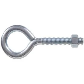 10-count 3/8-inch - 16 X 4-inch Zinc-plated Plain Eye Bolts With Hex Nuts