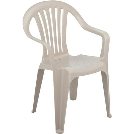 Low Back Stackable Chair - Durable Outdoor Seating For Patio And Garden