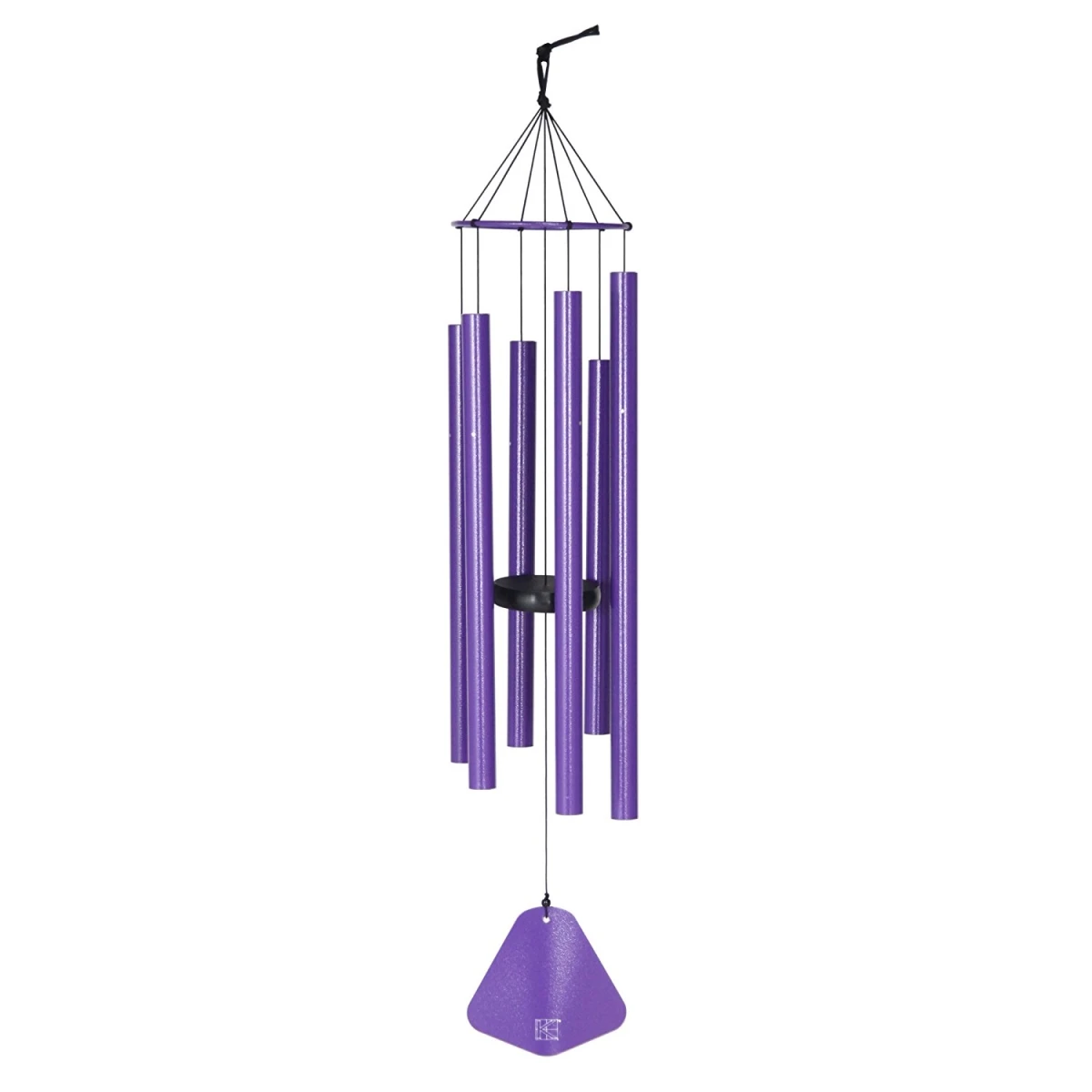 X306pp 36 Inch Wind Chime In Popn Purple - Vibrant Outdoor Decor