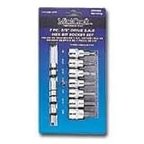 3/8 Inch Drive Hex-bit Socket Set With 7 Pieces For Versatile Use