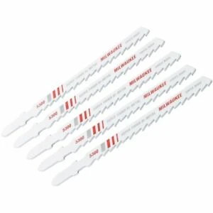 T-shank Bi-metal Jig Saw Blades 6 Tpi 4 In. For Fast Cutting - 5 Pack