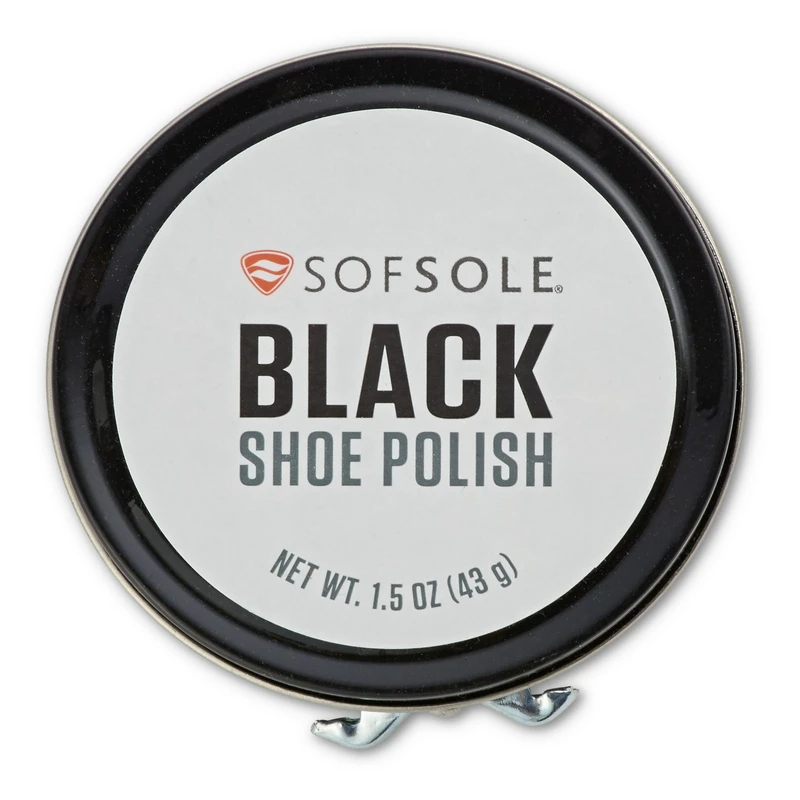 Black Leather Shoe Polish 1.5 Oz – Conditioning Wax For Shine