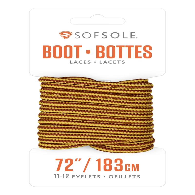 72-inch Gold-brown Boot Laces – Durable Universal Fit