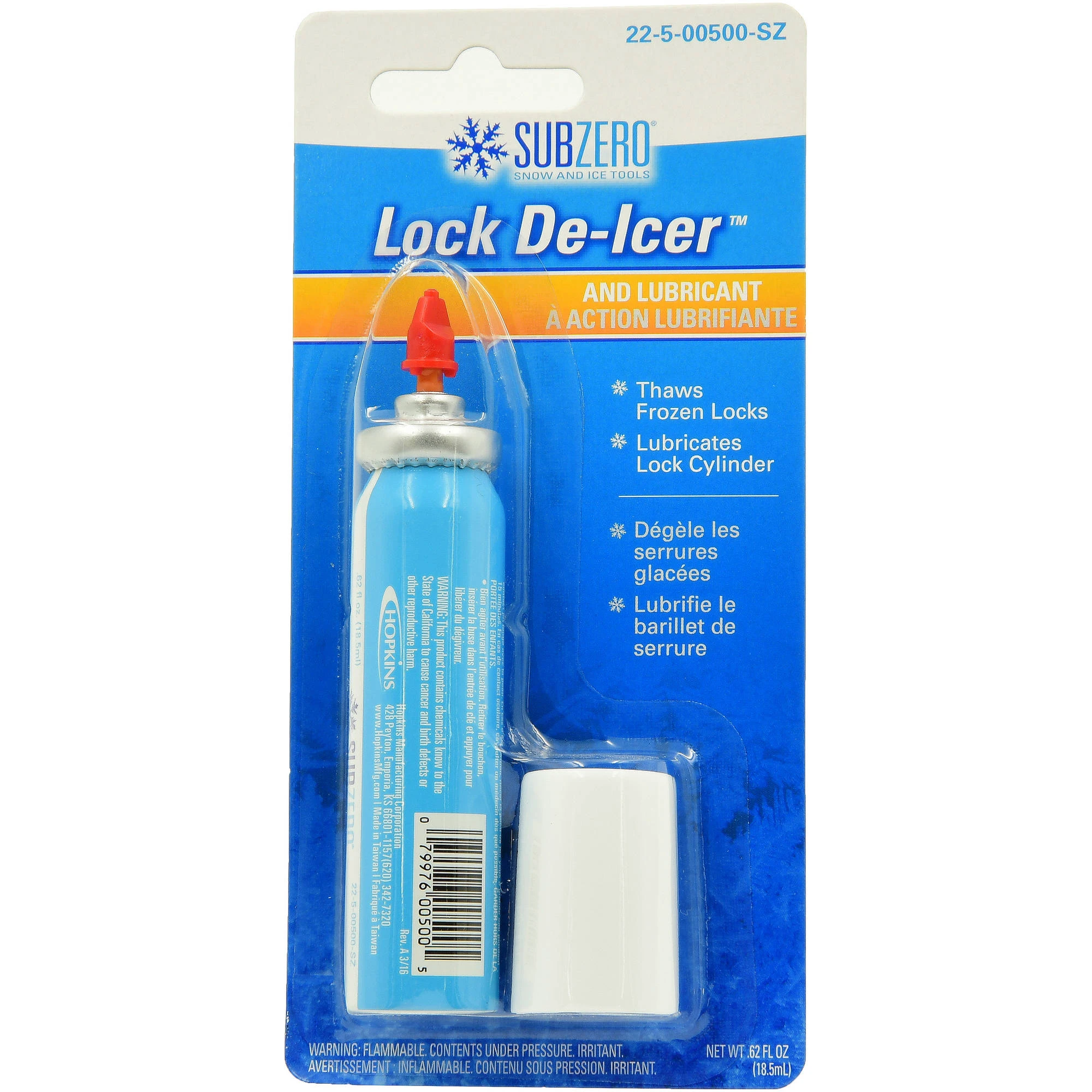 Subzero Lock Thaw De-icer & Lubricant