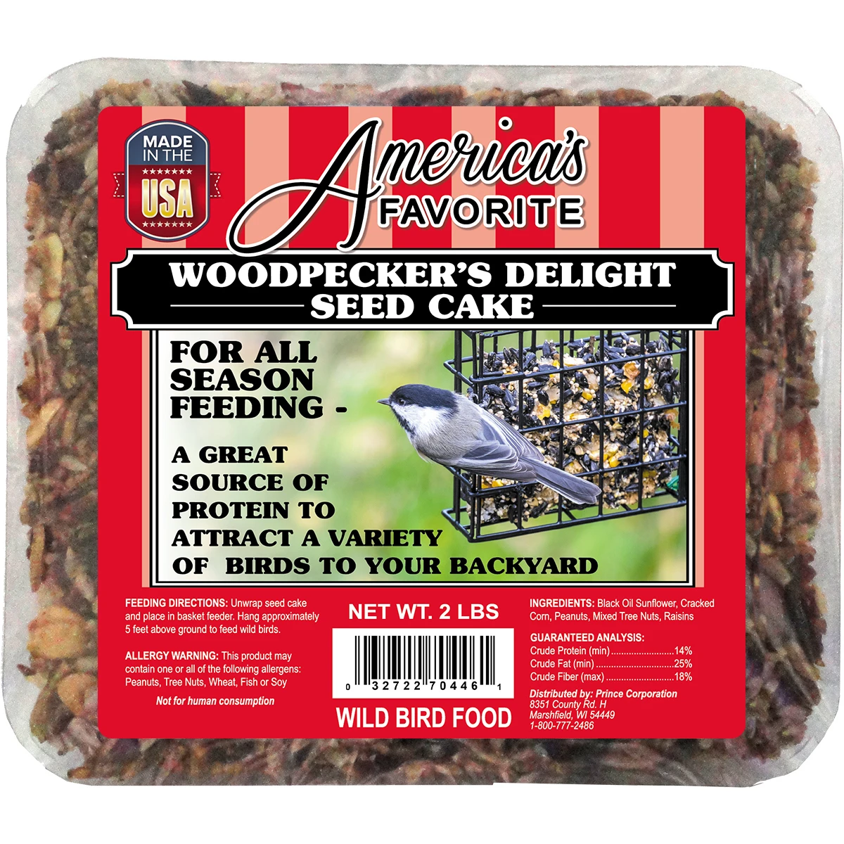 Woodpecker’s Delight Large Seed Cake, 2 Lb