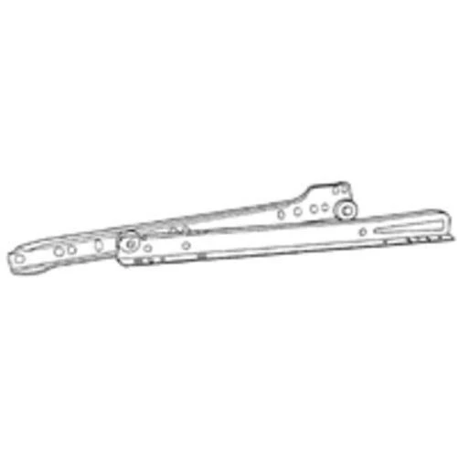 R684-22 Self Closing Drawer Slide, 22-inch, 75 Lb Capacity, White Stamped Steel