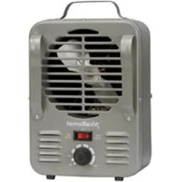 Lh872 Mini Milkhouse Electric Heater, 750/1500 Watts, Portable Metal Design